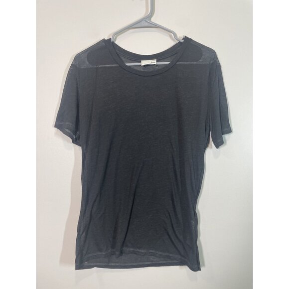 Wilfred Free Tops - Wilfred Free Black Short Sleeve Burnout Tee Crew Neck Size Small Lightweight